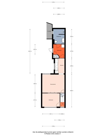 Floorplan - Molenstraat 71, 3752 CK Bunschoten-Spakenburg